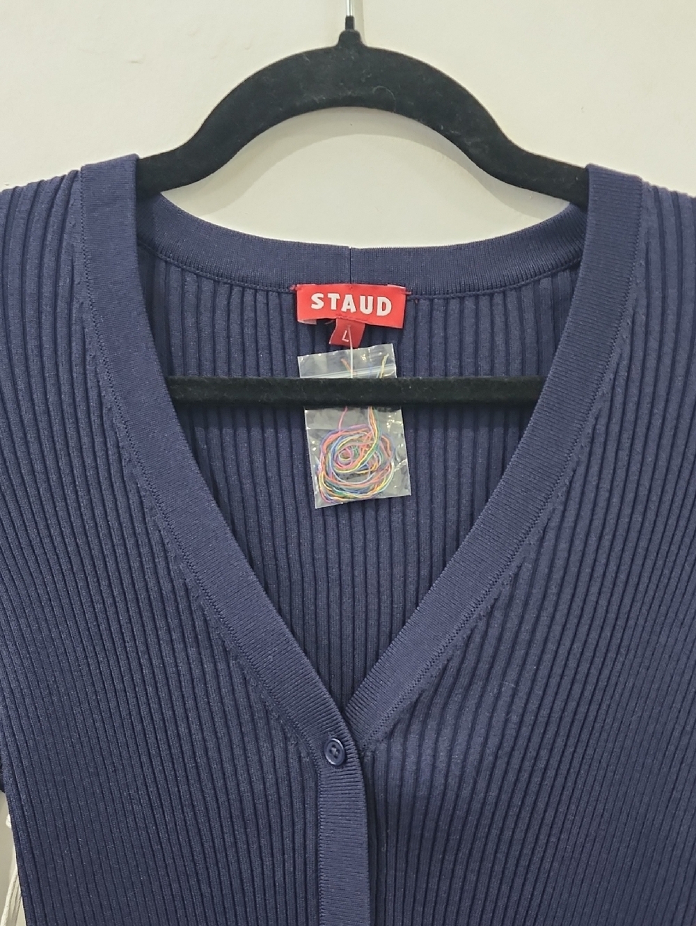 Staud Cargo Sweater - Navy Multi - Picture 5 of 12